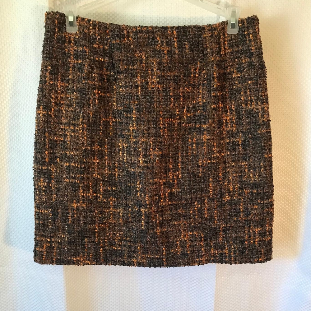 Amanda & Chelsea Black and Brown Mini Pencil Skirt